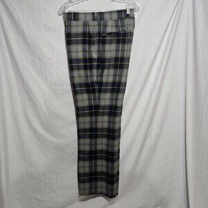 Scottish Tartan by Corbin Men's Tartan Pant - Blue Gray Yellow Plaid